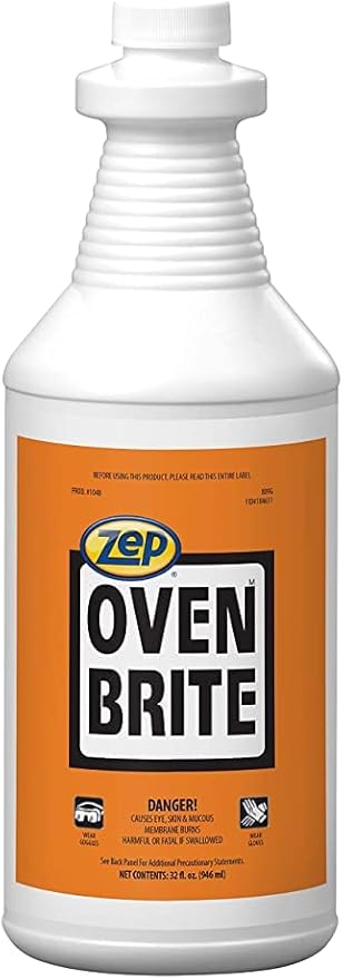 Zep Oven Brite Stove and Oven Cleaner - 32 oz (Case Of 12) 104801 - Penetrates Tough, Baked-On Soils, Carbon Deposits, Grease and Grime (For Business Customers Only)