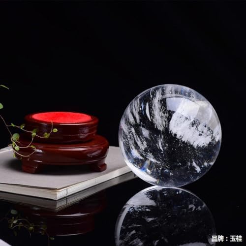 White Crystal Melting Ball Home Decoration Feng Shui Rotating ,White-3~4cm