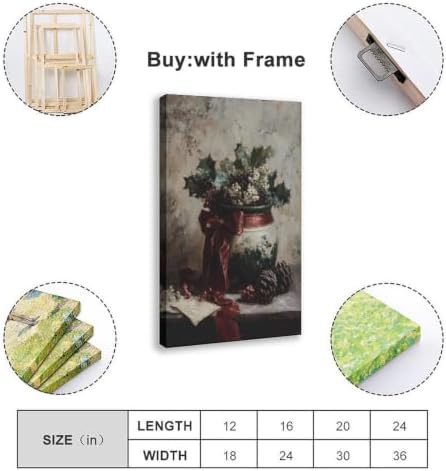 Holiday Botanical Still Life Art Print for Seasonal Home Wall Decor