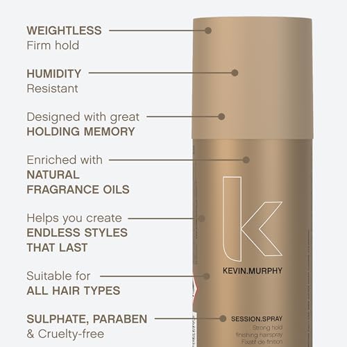 KEVIN.MURPHY SESSION.SPRAY Strong Hold Finishing Spray, 10.5 fl oz, 2-Pack