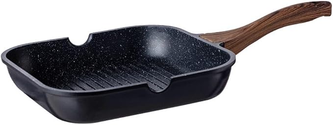 Woks & Stir-Fry Pans 11Inch Nonstick Frying Pan, Granite Induction Pans for Cooking Omelette Non-Stick Cookware Set, Healthy Kitchen Skillet Non Sticking Stone Pot and Pa