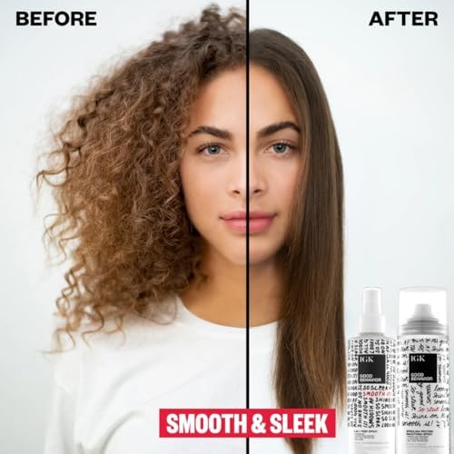 IGK Good Behavior Frizz Fighters Set, 4-in-1 Prep + Smoothing Spray Duo
