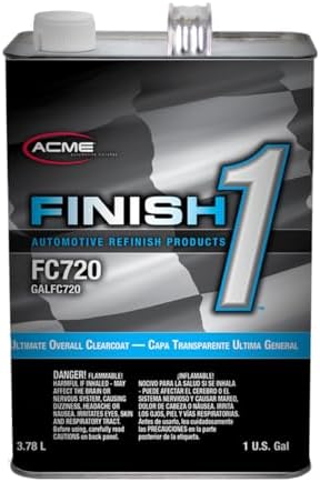 Acme Finish High Solids Urethane Clearcoat 1 Gallon Fast Drying Automotive