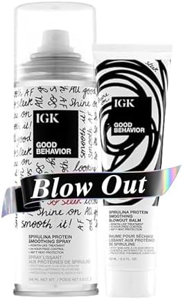 Igk Good Behavior Spirulina Smoothing Spray Anti Frizz Heat Protectant Vegan