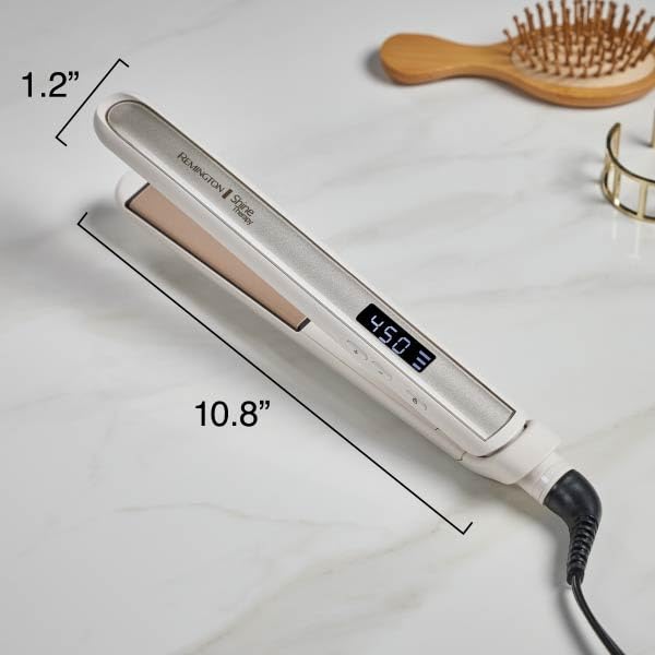 Remington Shine Therapy 1 inch Hair Straightener Iron,Flat Iron Infused with Argan Oil & Keratin,Professional Ceramic Flat-Iron for Less Frizz,Shines and Smooth,Styling Tools,(Pack of 2)