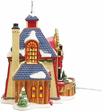 Department 56 North Pole Village Nutcracker Factory Animated Lit Building, 7.09 Inch, Multicolor