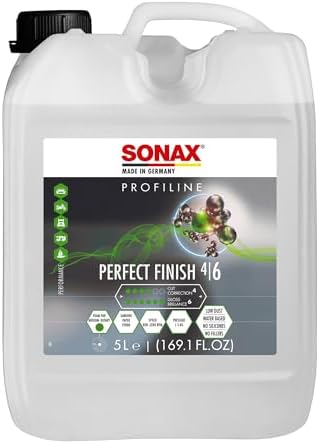 SONAX Perfect Finish 5L | Scratch and Swirl Remover Polish | Machine Compound | Paint Correction Polish | High Gloss | Black Paint Polish | No Fillers Paint Correction | 224500