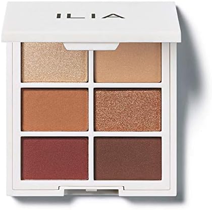 ILIA - The Necessary Eyeshadow Palette | Talc-Free, Matte, Satin + Metallic Highly Pigemented + Blendable Finishes | Cruelty-Free, Vegan (Warm Nude, 6 x 0.05 oz | 1.5 g)