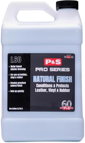 P&S Detail Products Natural Finish Interior Dressing – Low Gloss Vinyl & Rubber Protectant with UV Protection, Conditions & Restores Dashboards, Door Panels & Trim, 1 Gallon