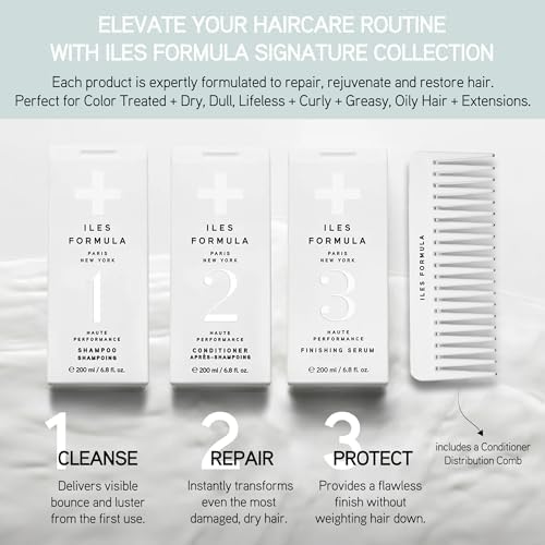 Iles Formula Signature Collection: Shampoo, Conditioner & Finishing Serum