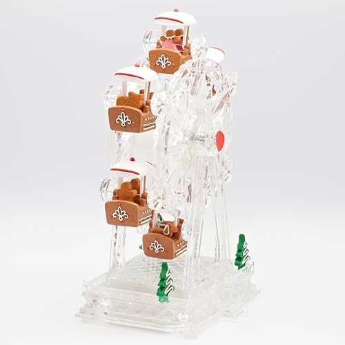 Roman 11" Lighted & Musical Gingerbread Ferris Wheel, Amusements Collection | Animated Christmas Carnival Decoration, Battery or Adapter Compatible