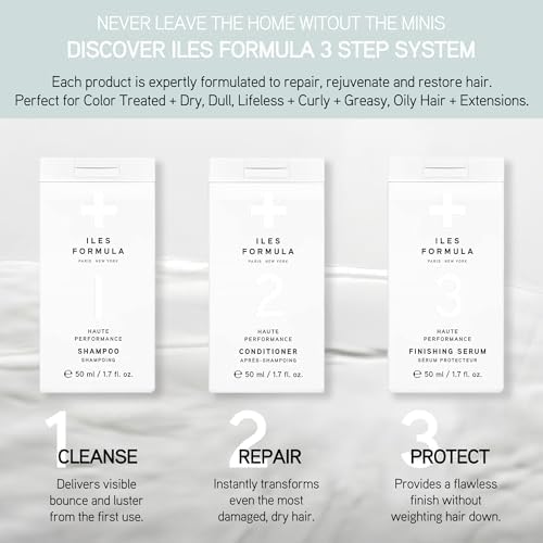 Iles Formula Mini Signature Set: Shampoo, Conditioner & Finishing Serum