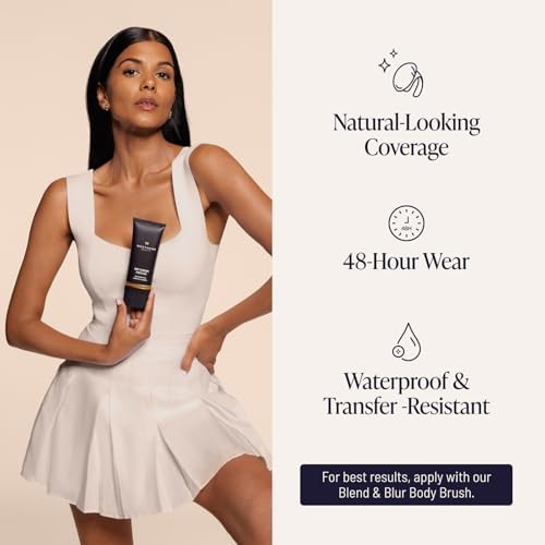 Westmore Beauty Body Coverage Perfector & Brush - Waterproof Leg Makeup- 4W