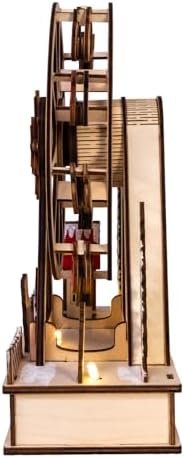 Kurt Adler Battery Operated Warm White LED Ferris Wheel with Santa