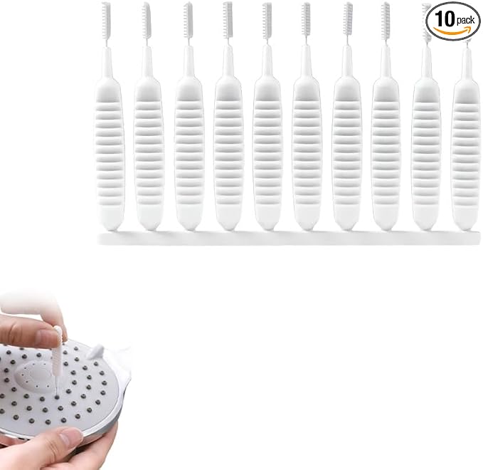 Shower Head Cleaning Brush for Small Hole, 2026 Upgrade Gap Hole Anti-Clogging Cleaning Brush, Multifunctional Shower Head Cleaning Brushes for Household Bathroom (10 Pcak)