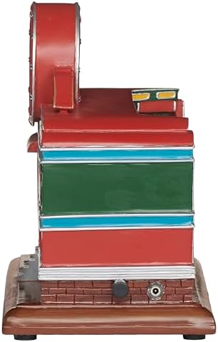 Roman 8" H Lighted Peanuts Diner Scene, Musical Rotating Christmas Decoration with Snoopy & Friends