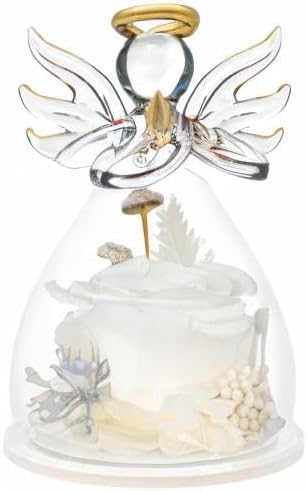 Mothers Day Mom Gifts for Mom,Fresh Flowers for Delivery,Birthday Gifts for Women Her,Preserved Flowers in Angel Figurines,Angel Gifts for Moms Mothers Day Grandma Wife Sister Valentines,White Gift