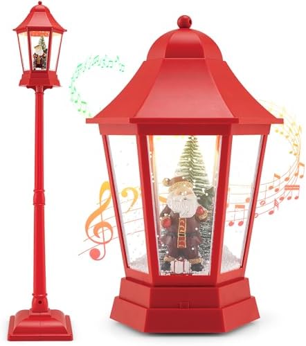 Goplus 5.3 Ft Christmas Snowy Street Lamp w/ 8 Tunes