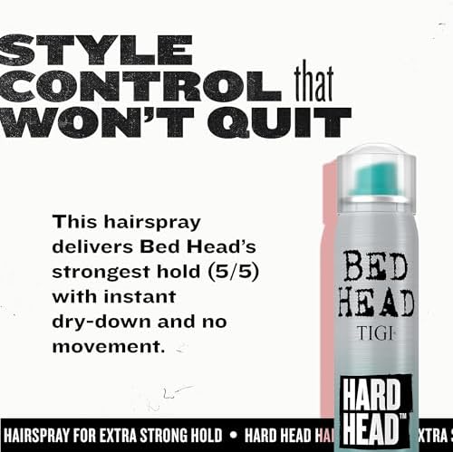 TIGI Bed Head Hard Head Travel-Size Hairspray 3-Pack, 3 Oz Ea