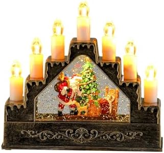 Music Box Christmas Decoration with Snowfall Effects and Seasonal Songs for Mantel Display Or Party Decor Festival Rotating Music Box for Wedding and Birthday Decoration