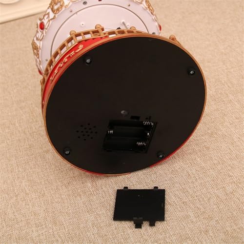 Christmas Carousels Ornament with LED Light and Classical Melodies for Seasonal Desktop Decors Festivals Party Present Battery Powered Rotating Holiday Music Box