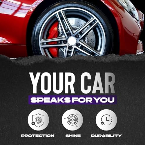 Cristal Products Untouchable Tire Shine Spray – Long-Lasting Wet Tire Finish for Deep Gloss & Protection – Waterproof Tire Shine, Easy Application, Premium Tire Cleaner Shine 8oz (12PK)