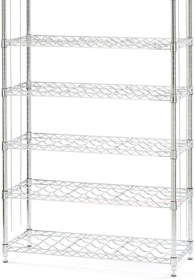 Soro Essentials- Set of 8 Stainless Steel Foot and 3/8"-16 Threaded Insert Wire Shelving Unit Post Leveler - Leveler for Wire Shelving Rack for Kitchen Storage for Precise Height Adjustments