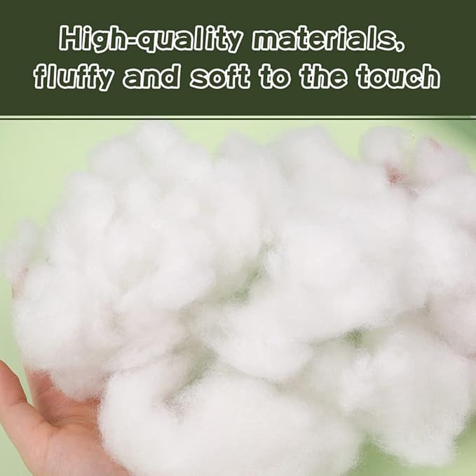 BUTUZE 32oz Premium Polyester Fiber Fill, High Resilience Fiberfill Stuffing for Craft, Crochet Animals, Part Pillow Comforter DIY, Recyclable