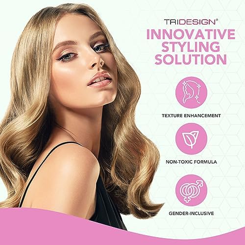 TRI Design Aerogel Hairspray - Hair Finishing Spray for Styling, Volumizing and Holding Curly Hair with Flexible Hold - For Women and Men - Pack of 3 (10.5 oz)