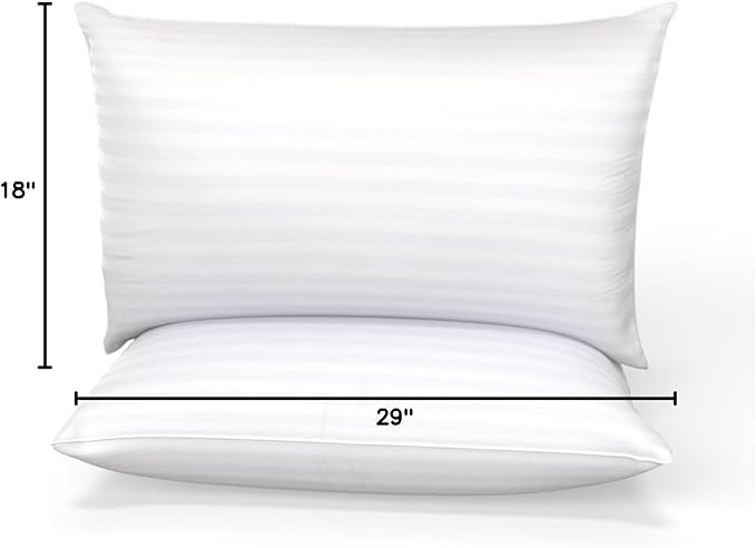 COZSINOOR GP-002 Bed-Pillows, Queen (Pack of 2), White 2 Count