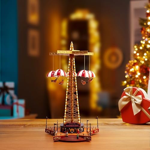 Mr. Christmas World's Fair Parachute Ride, Animated Musical