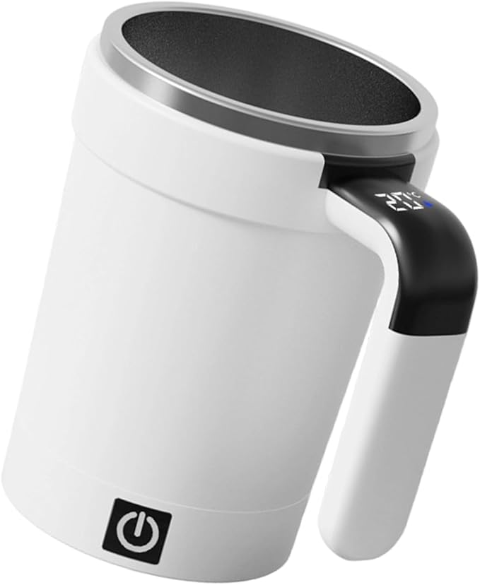 Magnetic Auto Stirring Cup Coffee Protein Shakes Electric Mixer Food Grade Stainless Steel Mixing Mug Detachable