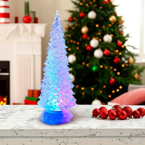 Kurt Adler 12-1/4-Inch Battery-Operated LED Light Tree Tablepiece Home Décor