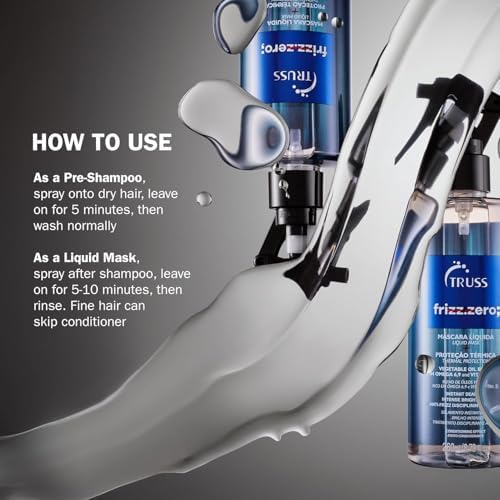 Truss Frizz Zero Liquid Hair Mask Spray Cuticle Sealing Formula
