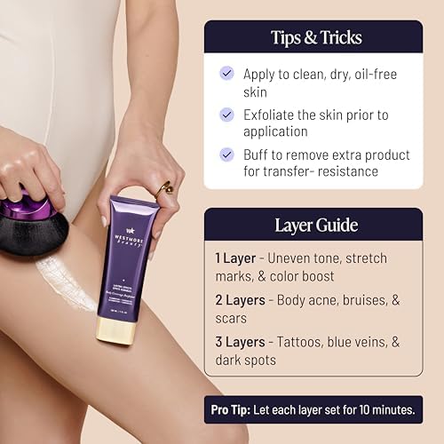 Waterproof Full Coverage Leg Makeup And Brush Perfector 1N
