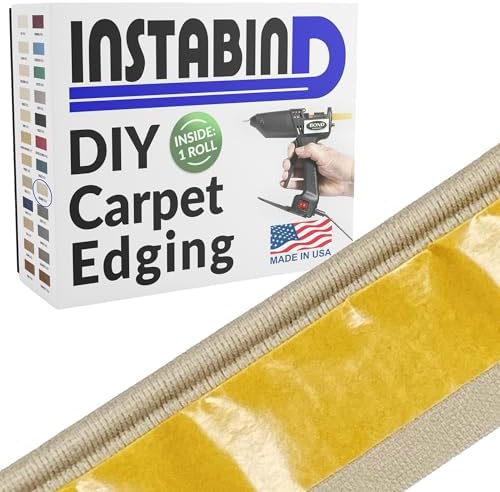 Instabind DIY Carpet Binding Tape-Regular Style Edge Trim - Heather, 54 lft