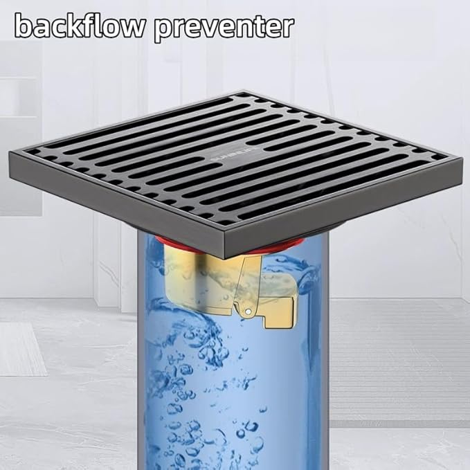 Downspout Universal Brass Floor Drain core, Shower Floor Drain backflow Preventer, Suitable for 1.4''-2.0'' Caliber (1, Brass)