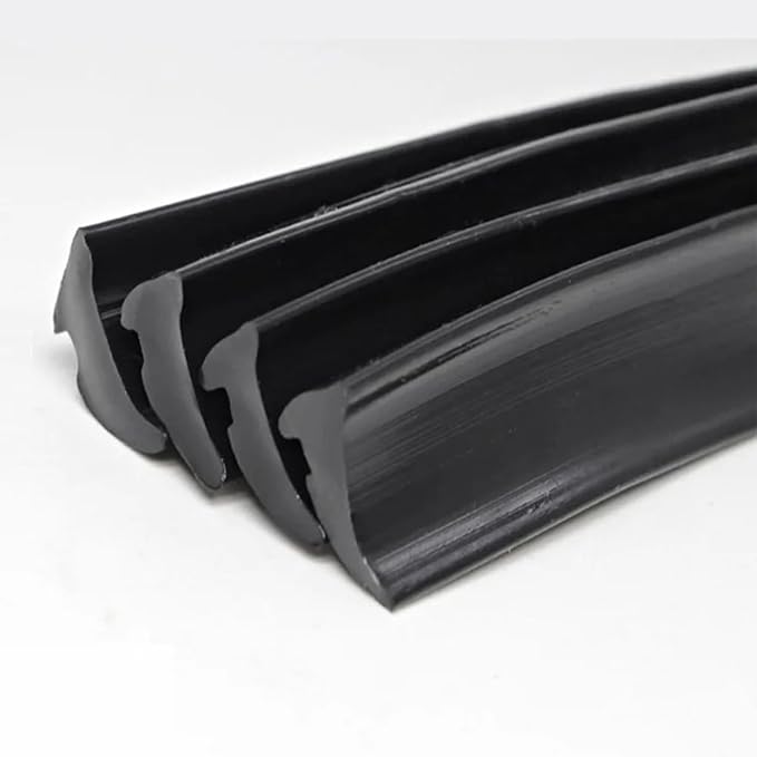5M Alloy Window Sealing Strip Card Slot Gap Seal PVC Door Dustproof Sound Insulation Weatherstrip Home Hardware,Black-4mm