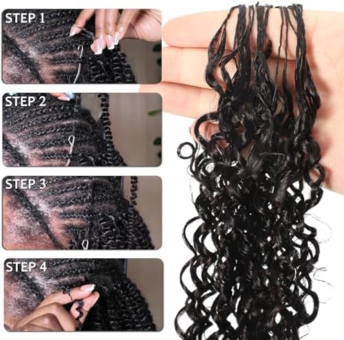 Beauty Youth Pixie Curly Miracle Knots Human Crochet Hair 75g 18 Inch