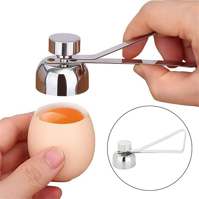 Metal Eggshell Cutter Egg Opener Shell 304 Stainless Steel Boiled Tool(E)