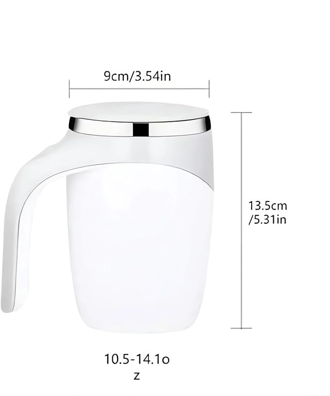 Automatic Magnetic Stirring Coffee Mug 2025 Upgrade Reusable Coffee Mug Rechargeable Electric Self Stirring Coffee Mug Rotatable Metal Coffee Mugs High Speed Mixing Cup for Office Home (Z - Both)