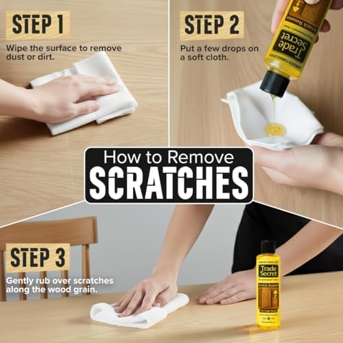 Trade Secret Light Wood Scratch Remover for Furniture and Floors, 8 oz