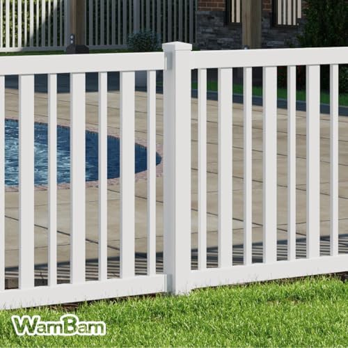 WamBam 4ft White Vinyl Finishing Post