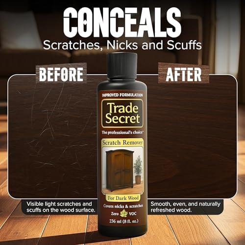 Trade Secret Wood Scratch Remover 2 Pack, Light and Dark, 8 oz, 2 Count