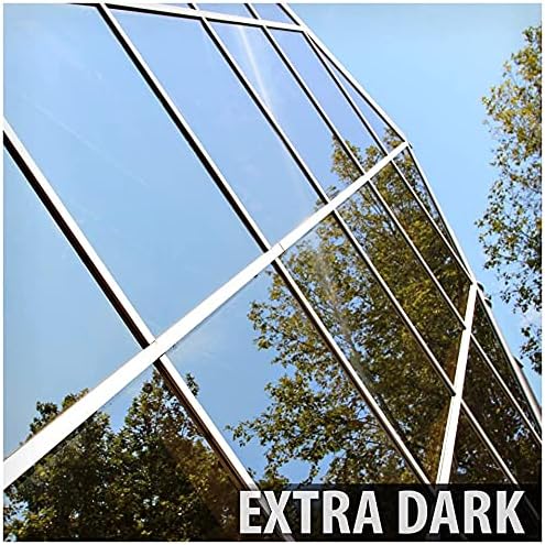 BDF S05 Window Film Daytime Privacy and Heat Control Mirror Silver 5 (Very Dark) - 24in X 24ft