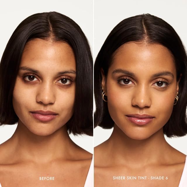 Summer Fridays Sheer Skin Tint, Lightweight Face Makeup, Shade 6 (1 Oz)