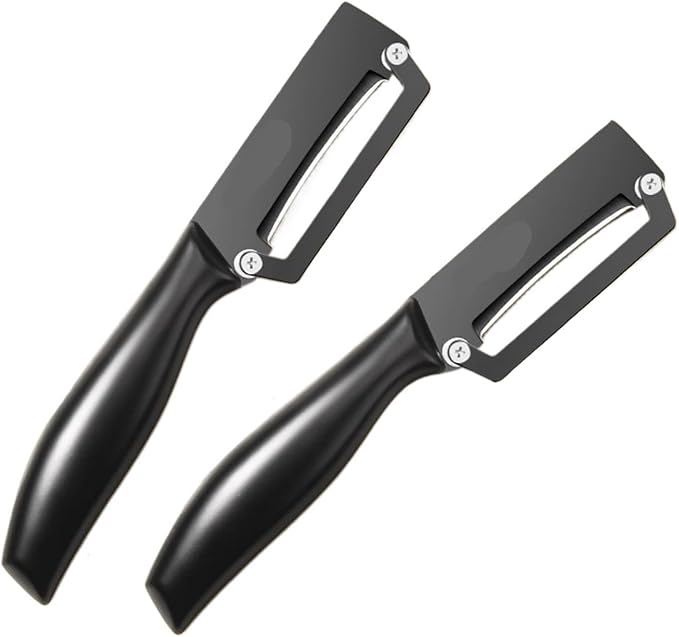 Fruit And Vegetable Peelers Multi-functional Peeler Stainless Steel Vegetable Potato Carrot Grater Fruit Tools Kitchen Accessories Kitchen Tools(Black 2pcs)