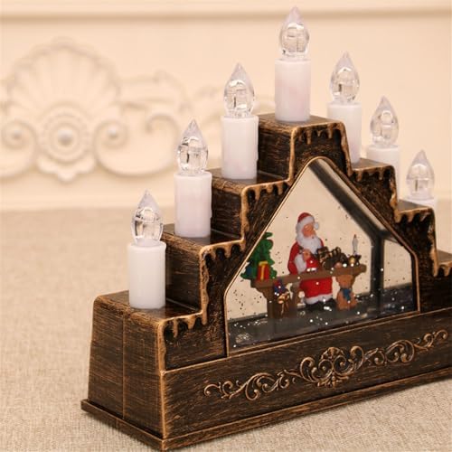 Music Box Christmas Decoration with Snowfall Effects and Seasonal Songs for Mantel Display Or Party Decor Festival Rotating Music Box for Wedding and Birthday Decoration