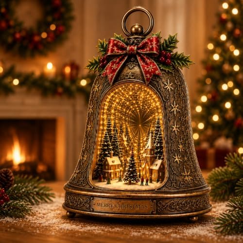 Villas Navideñas Christmas Village Infinity Bell, Lighted 3D