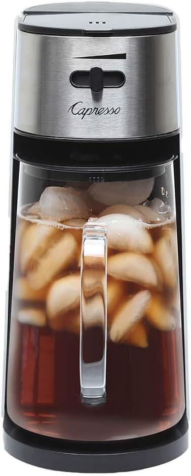 Capresso 624.02 Iced Tea Maker with 80-ounce Glass Carafe and Removable Water Tank